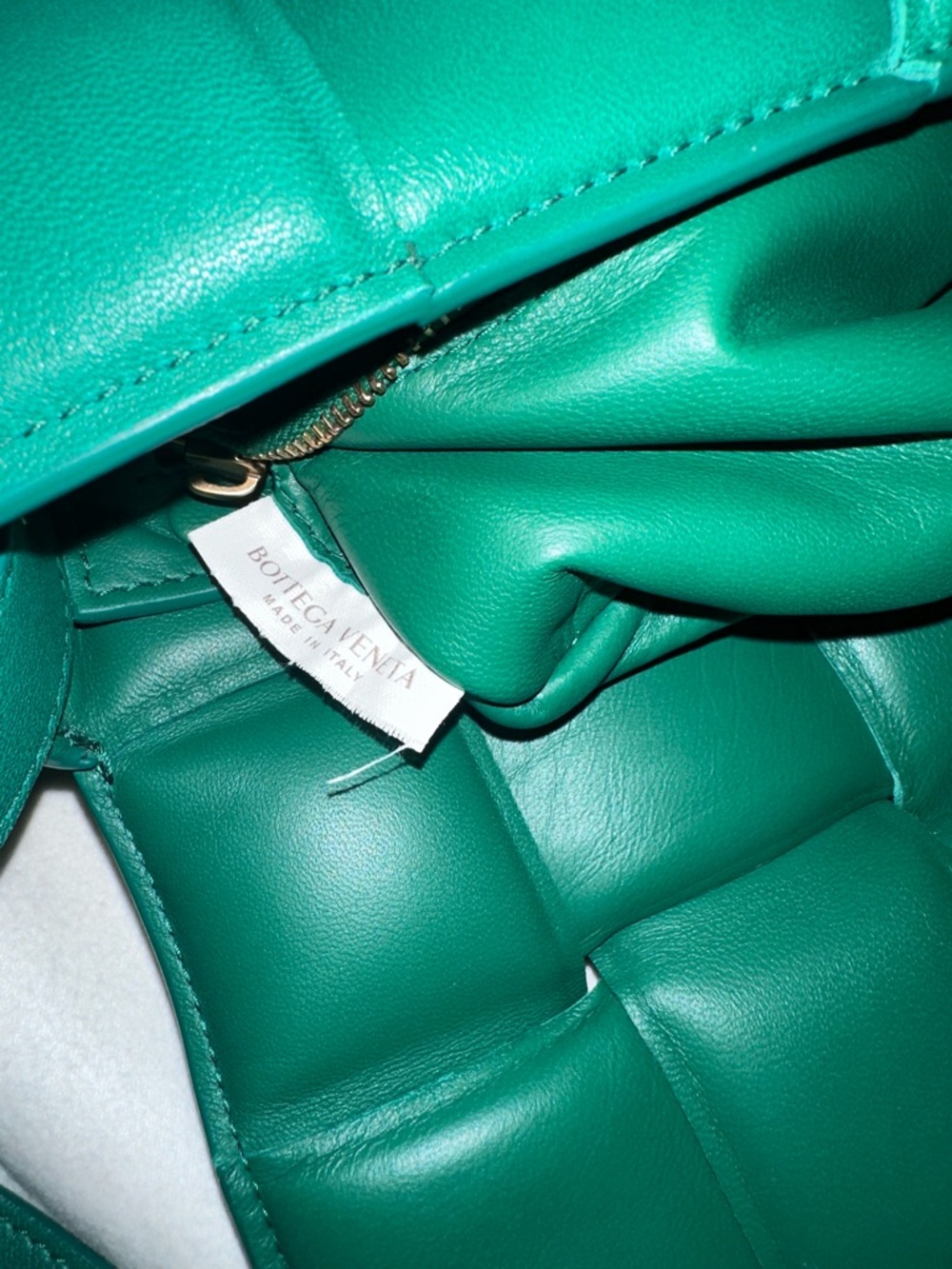 32-36 Preloved Bottega Veneta Padded Cassette (Emerald Green) - Picture 9 of 10
